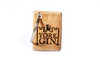 Wooden branded York Gin keyring