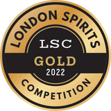 York Gin Grey Lady 70cl bottle. Front view on white background. Gold Medal Winner London Spirits Competition 2022.
