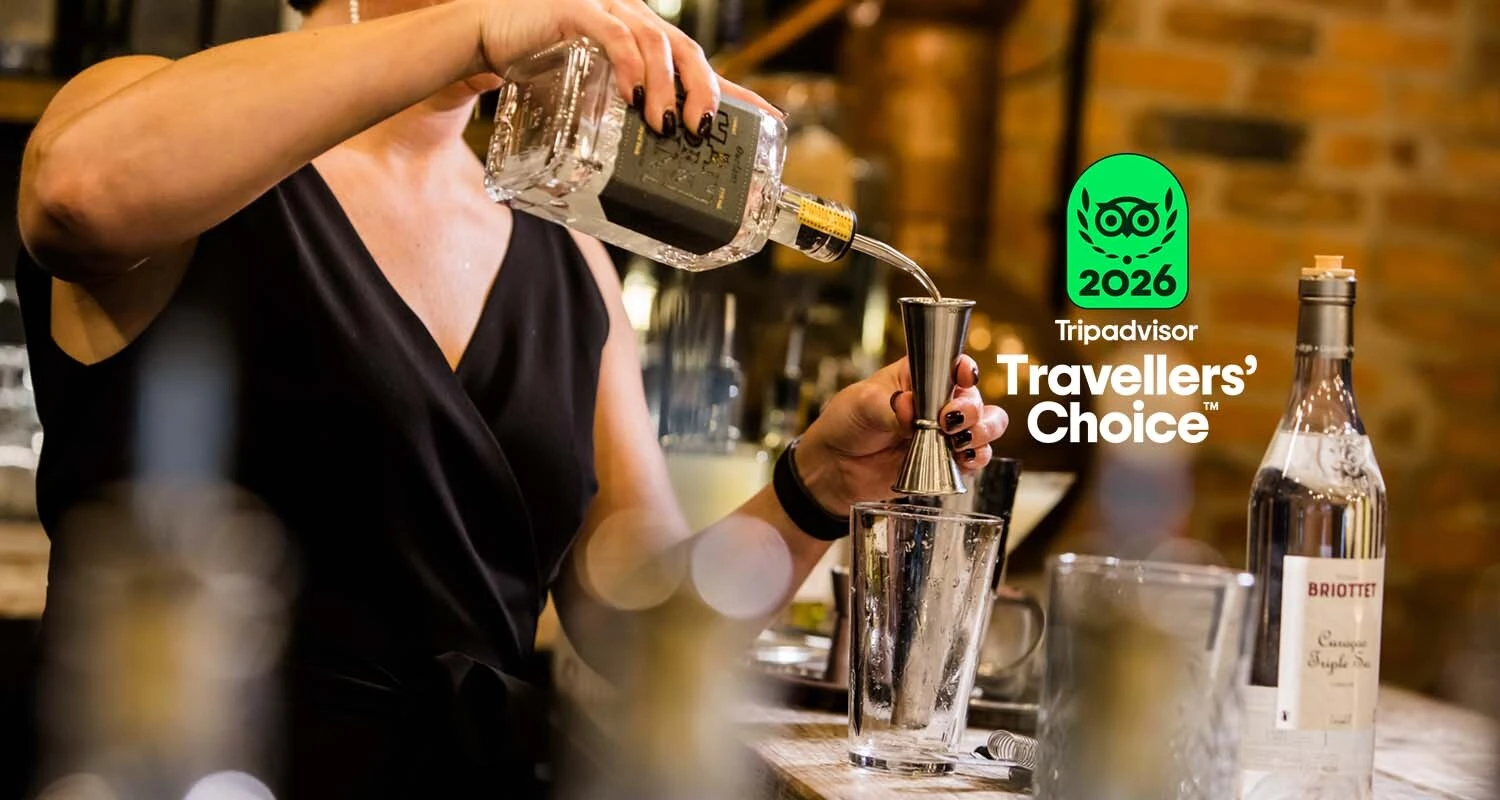 Cocktail making at York Distillery a home of York Gin with Tripadvisor award
