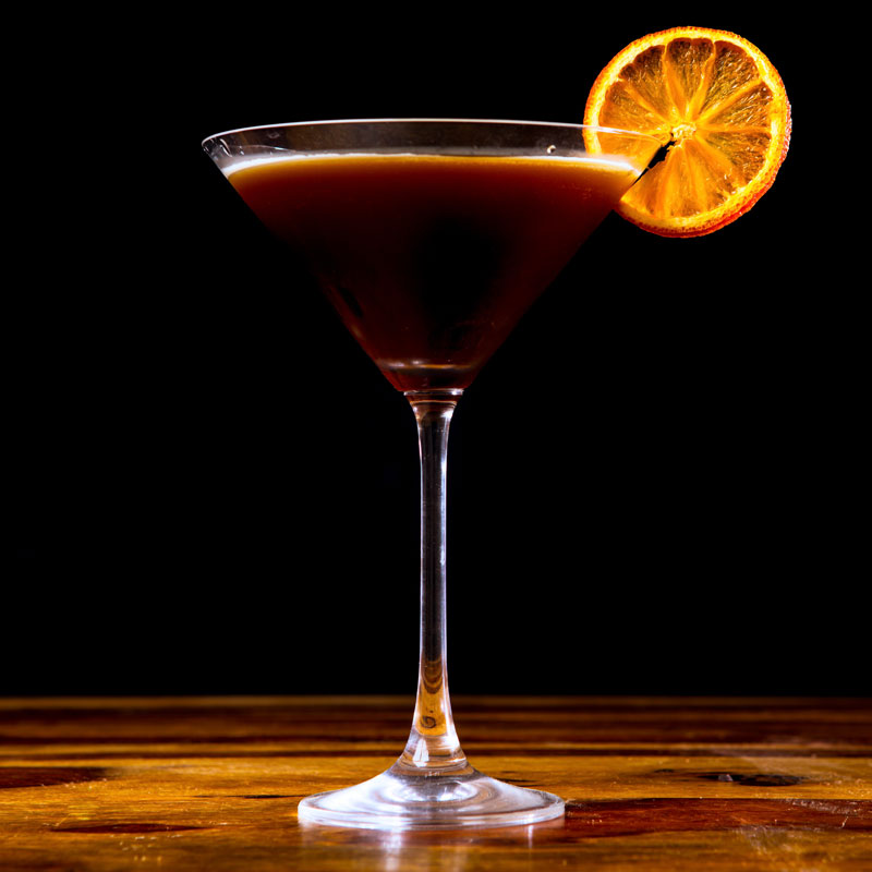 Espresso Martini with York Gin Chocolate and Orange