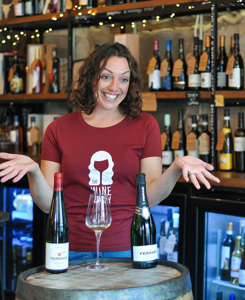 Wine Lady Emma at York Distillery