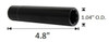 24 Pack - 7/16 Black Duplex Spline Spike [7-Spline] 4.43" Tall - Key Included