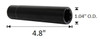 10 Pack - 1/2 Black Duplex Spline Spike [7-Spline] 4.43" Tall - Key Included