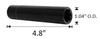 10 Pack - 12x1.25 Black Duplex Spline Spike [7-Spline] 4.43" Tall - Key Included