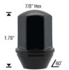 9/16 DUPLEX BULGE ACORN LONG OEM Factory Lug Nut Dodge [Black]