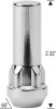 Acorn Wheel Lock -  XL 14mm 2.0 Threads Length: 2.32" 60° Tapered Seat