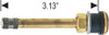 TR570 Valve Stem Truck Bolt-On Finish: Brass Fits Hole Diameter: 0.625"