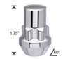 Acorn Wheel Locks - Long 14x2 Threads  Length: 1.75" 60° Tapered Seat