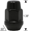 Bulge Acorn Length: 1.38" Socket: 3/4" Thread Size: 12mm 1.50