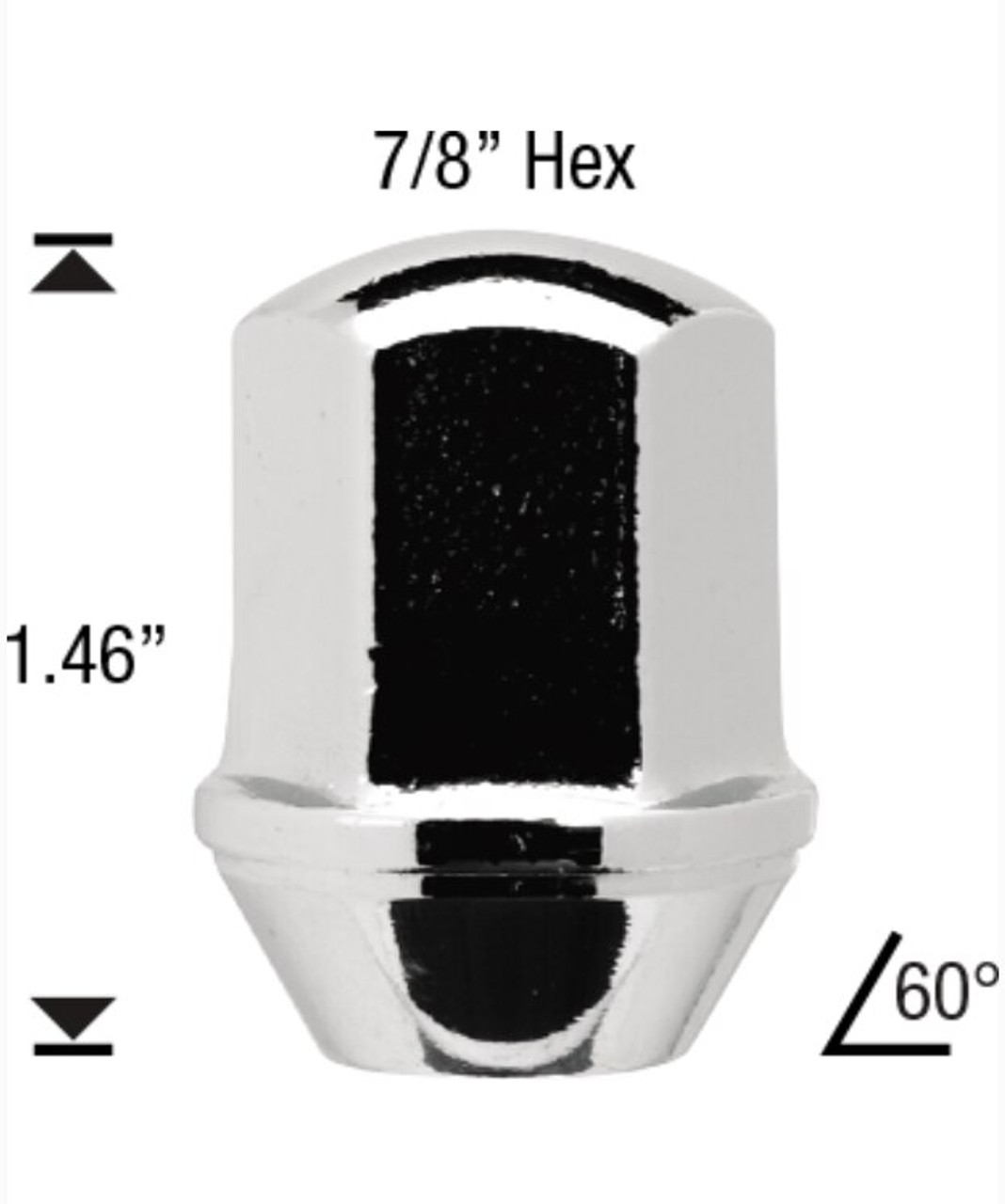 9/16 DUPLEX BULGE ACORN OEM Factory Lug Nut Dodge