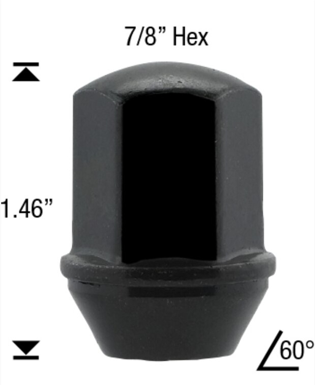 9/16 Black DUPLEX BULGE ACORN OEM Factory Lug Nut Dodge