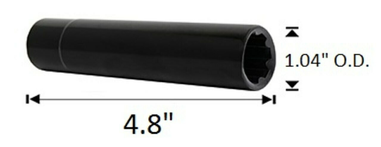 32 Pack - 7/16 Black Duplex Spline Spike [7-Spline] 4.43" Tall - Key Included