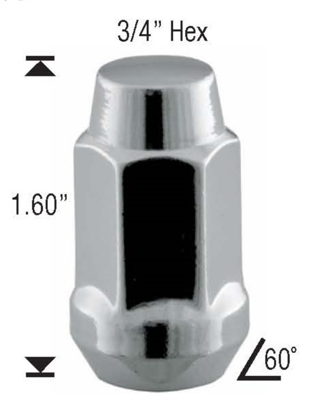 1/2 Bulge Acorn Factory OEM Lug Nut - Ford