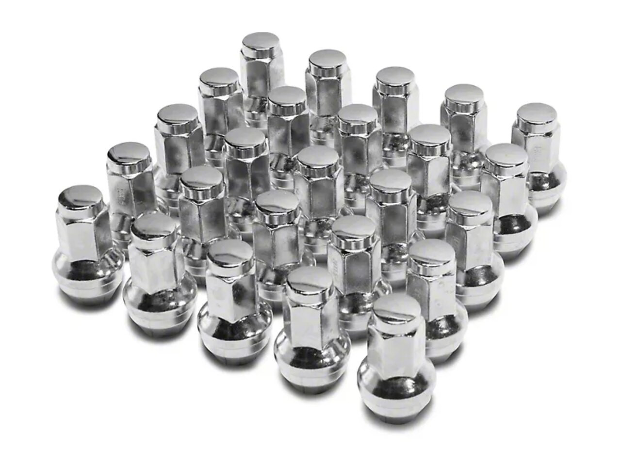 24 Pieces Stock Factory OEM Style Lug Nuts- Install Kit - Ford (13/16 Hex) M14x1.5 (6 Lug Kit)
