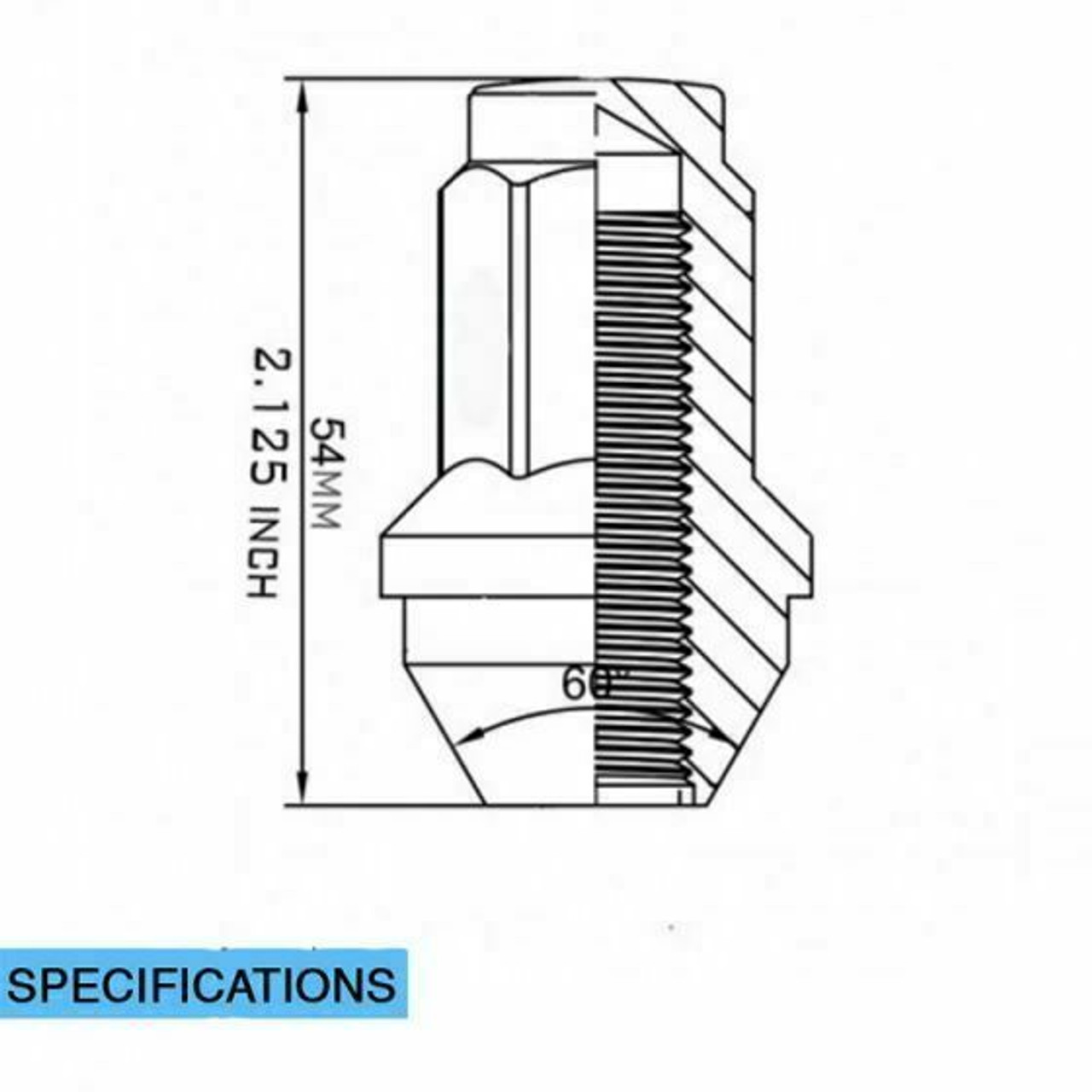 32 Pieces Stock Factory OEM Style Lug Nuts - Install Kit - Ford (13/16 Hex) M14x1.5 (8 Lug Kit)