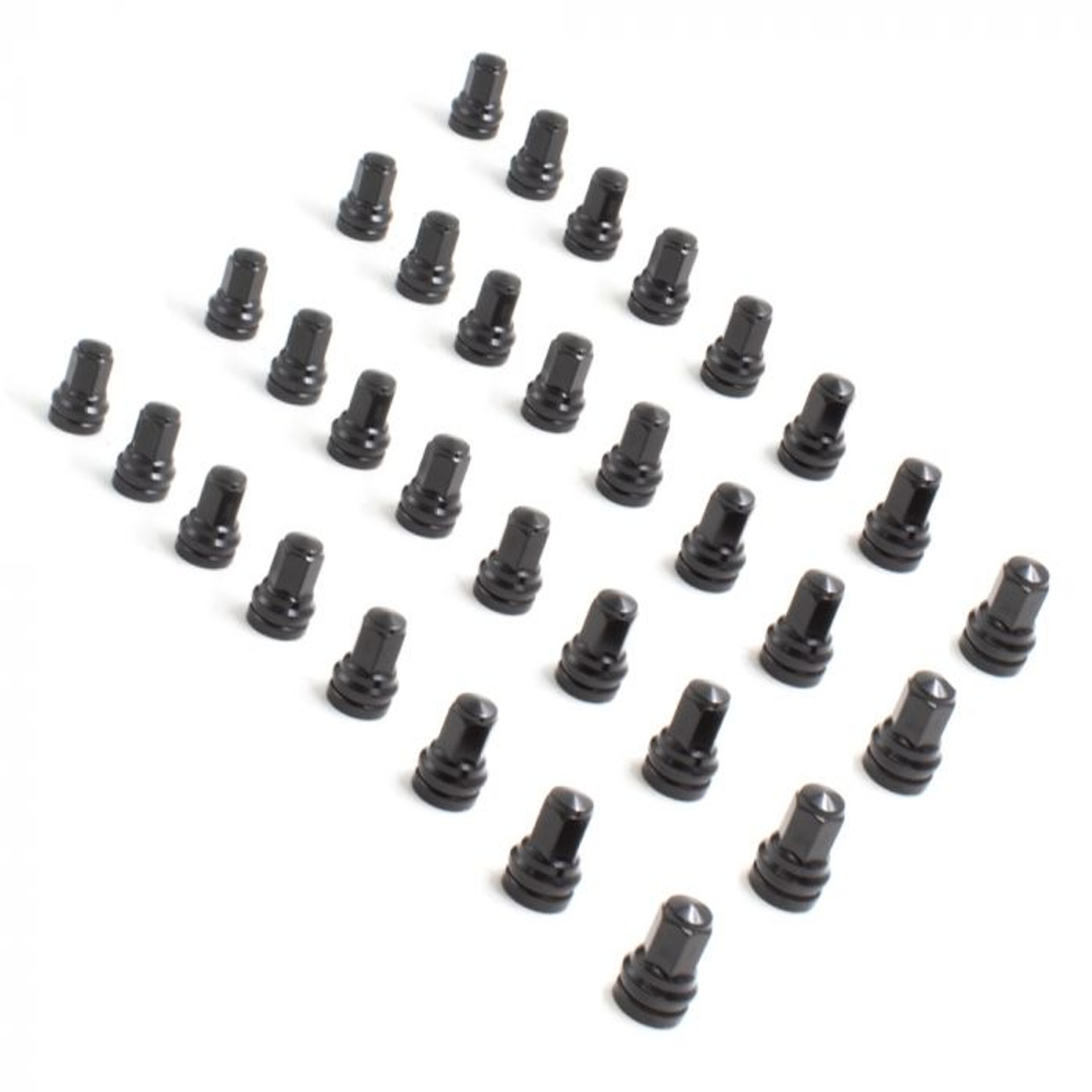 32 Pieces Stock OEM Factory Style Lug Nuts - Install Kit (Black) - Ford (13/16) M14 1.5 (8 Lug Kit)