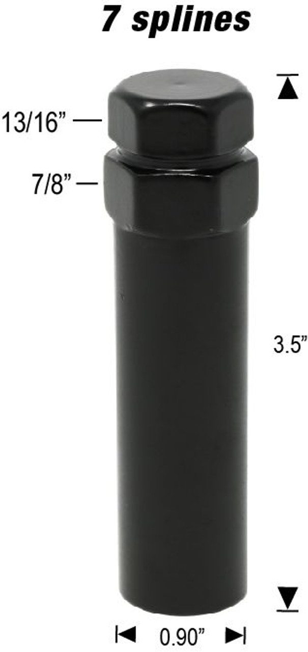 Spline Key Adapter - 7 Spline [7/8",  13/16", 22mm or 21mm Hex] - 6964