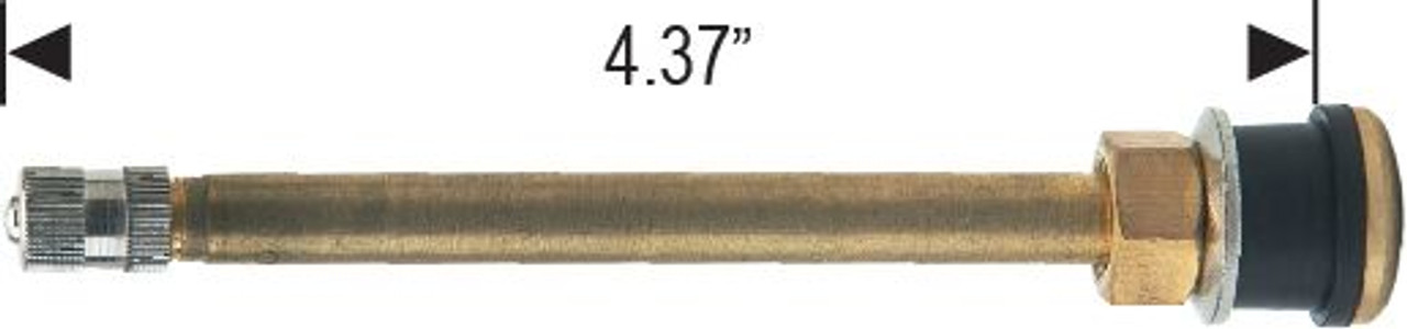 TR573 Valve Stem Truck Bolt-On Finish: Brass Fits Hole Diameter: 0.625"