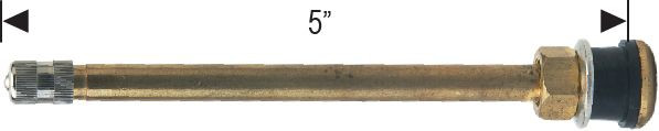 TR574 Valve Stem Truck Bolt-On Finish: Brass Fits Hole Diameter: 0.625"