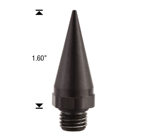 Black Aluminum Spike Top Piece Twist-Off Design