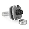 Amana Carbide Tipped Tongue & Groove 3/8 Kerf x 1-5/8 Dia x 3/4 x 1/2 Inch Shank Assembly for 1/2 to 3/4 Material (55400)