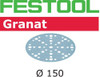 Festool Granat | 150 Round | 320 Grit | Pack of 10 | Multi-Jetstream 2 (575159)