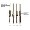 Powermatic PREMIUM MORTISE CHISEL & BITS, SET OF 4 (PM9-1791096)