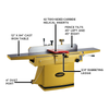 Powermatic 1285HH 12 Inch Jointer, 3HP 1PH 230V with Helical Head (PM9-1791307) Powermatic 1285HH 12 Inch Jointer, 3HP 1PH 230V with Helical Head (PM9-1791307)