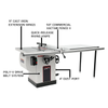 Jet Deluxe XACTA 10" Cabinet Saw, 50" Rip, Cast Iron Wings, 5 HP, 1Ph 230V (708677PK)
