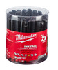 Milwaukee BLACK CHISEL TIP MARKERS-(48-22-3130)