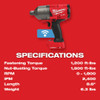 Milwaukee M18 FUEL™ w/ ONE-KEY™ High Torque Impact Wrench 3/4" Friction Ring - Bare Tool-(2864-20)