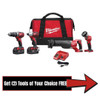 Milwaukee M18 Cordless Lithium-Ion 4-Tool Combo Kit - (2696-24)