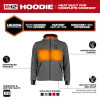 Milwaukee M12 Gray Heated Hoodie Kit Large - (M200G-21L)