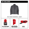 Milwaukee M12™ Heated TOUGHSHELL™ Gray Jacket XX-Large (M100G-212X)
