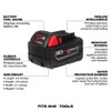 Milwaukee M18™ REDLITHIUM™ XC5.0 Resistant Battery (48-11-1850R)