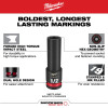 Milwaukee 43 PC Shockwave™  3/8" Drive SAE & METRIC Deep 6 Point Set (49-66-7009)
