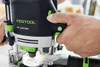 Festool OF 1400 EQ Router with Light Module - IMPERIAL With Festool Guide Stop OF 1400 and Edge Guide (578951-492601-492636)