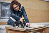 Festool HKC 55 K Cordless Carpentry Saw Basic with Festool FSK 670 Cross Cutting Guide Rail (578303-769943)