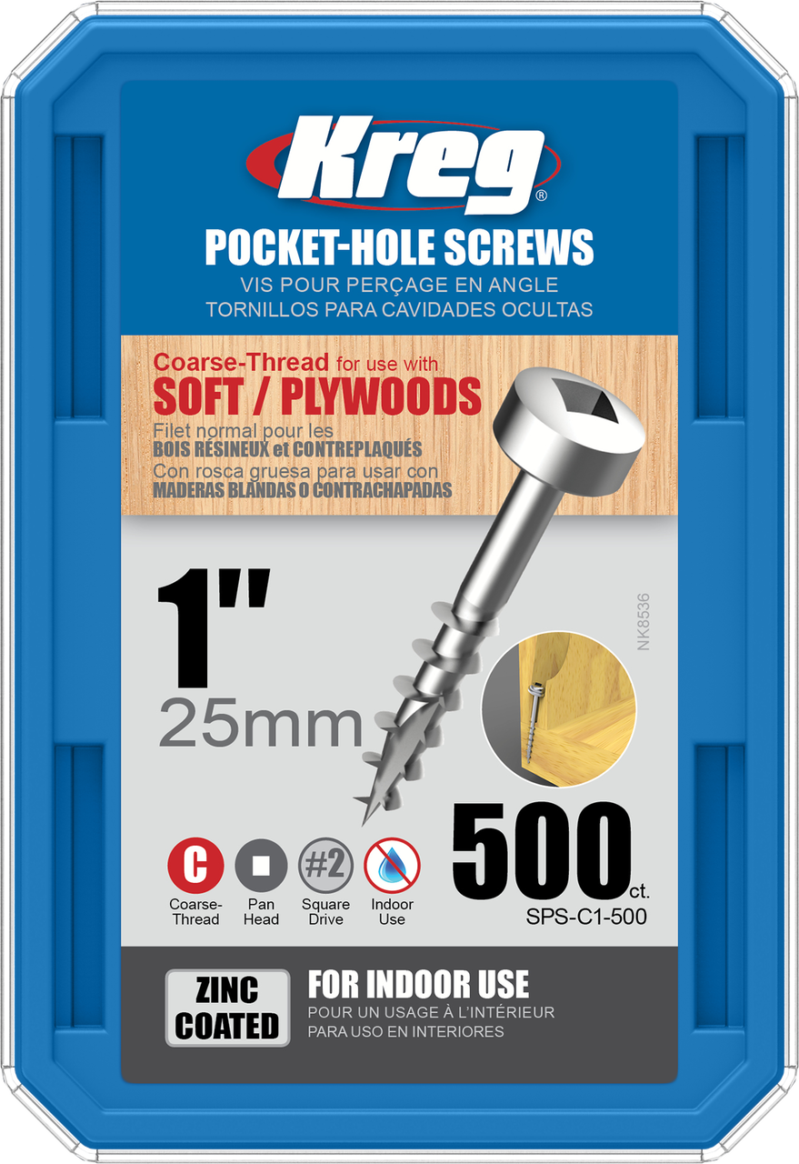 Kreg Zinc Pocket-Hole Screws 1