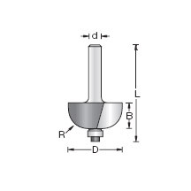 Amana Cove Bit, 2 Flute, 3/8