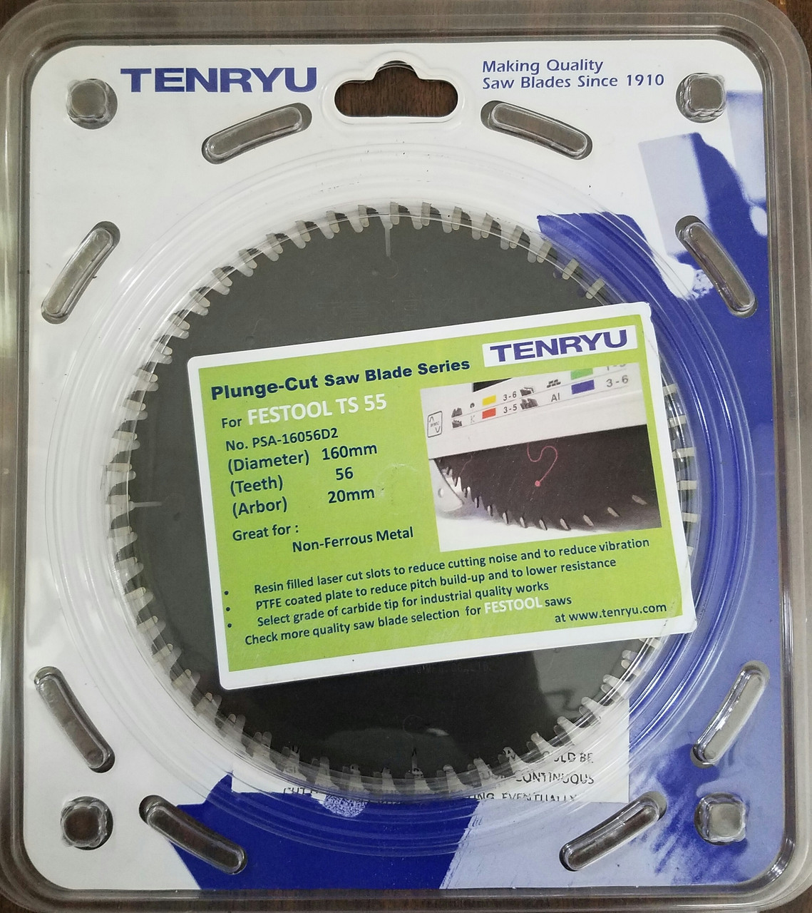 Tenryu PSA-16056D2 Aluminium (Fits Festool TS 55 Festool #496307)