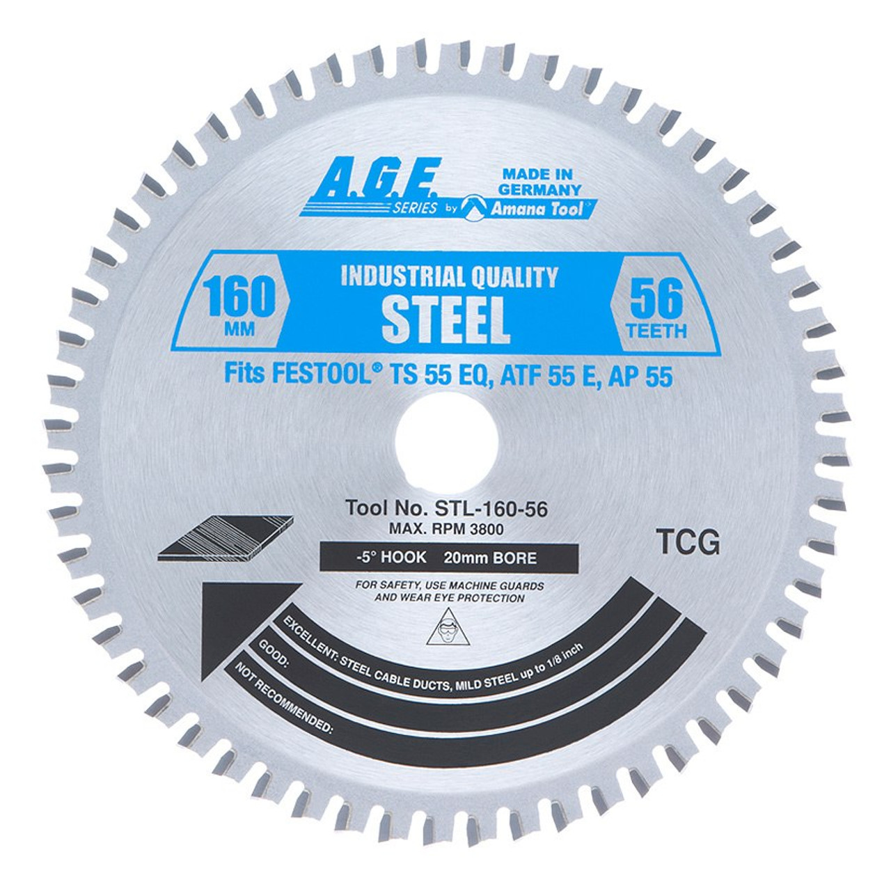 Amana Steel Cutting Blade for TS 55  ATF 55 (STL160-56)