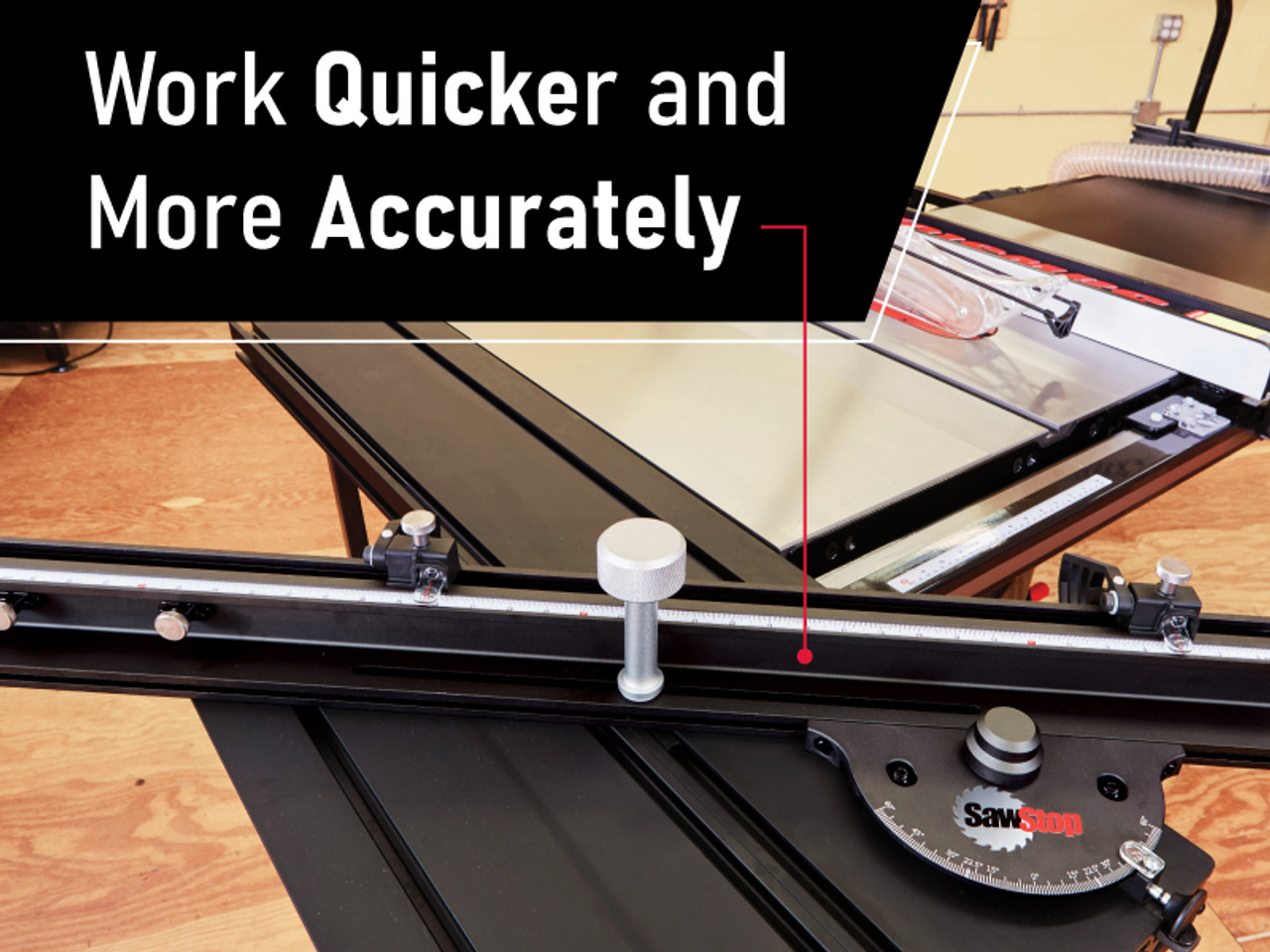 SawStop Sliding Crosscut Table Attachment The Versatile and Accurate