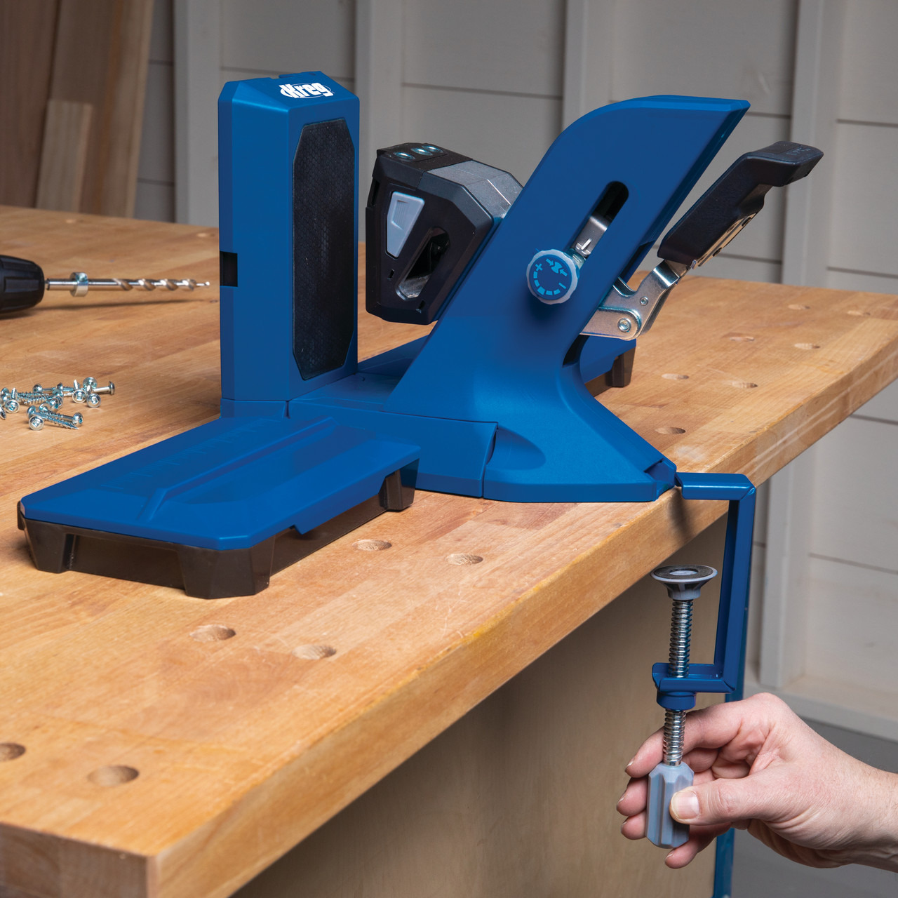 Kreg Pocket Hole Jig Kit - Portable Woodworking Jig for Strong and