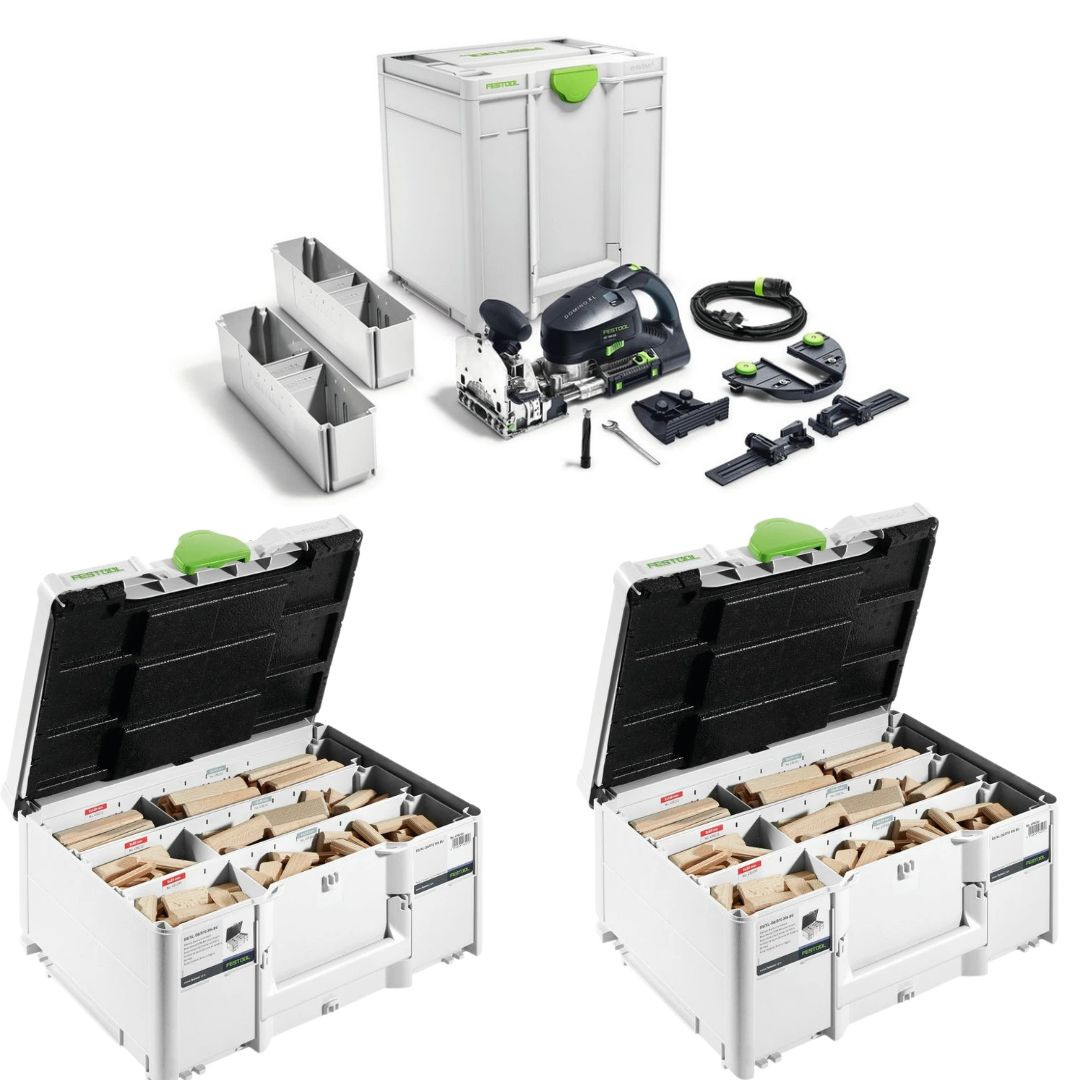 Festool Domino XL Joiner DF 700 Set with Domino Assortment Sys 8