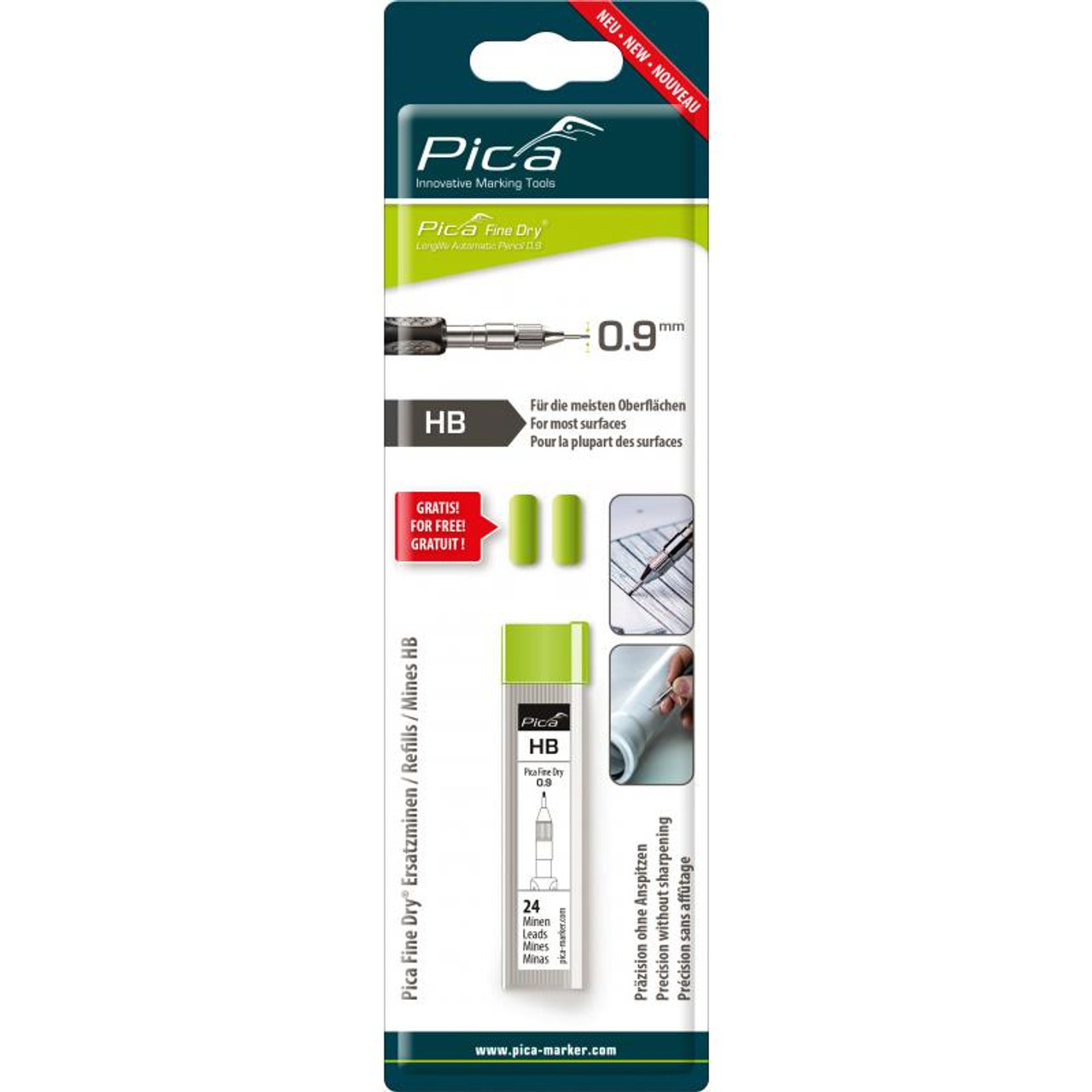 Pica Big Dry Refill Leads in Graphite