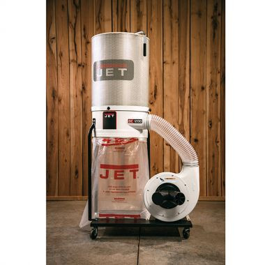 Jet DC1200VXBK1 Dust Collector, 2HP 1PH 230V, 30Micron Bag Filter