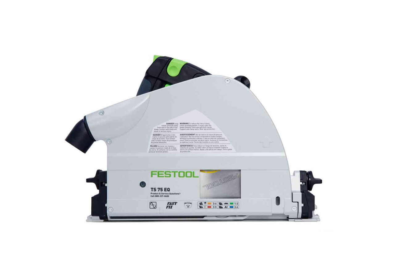 Festool TS 75 EQ-F-Plus Plunge Cut Circular Saw w/o Guide Rail (576118)