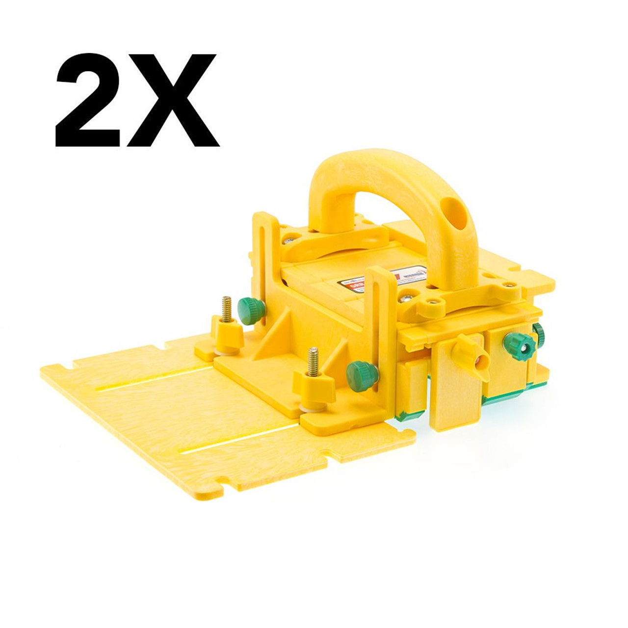 MICROJIG GRR-RIPPER GR-100 3D Adjustable Table Saw Pushblock 2-Pack, Yellow - 4