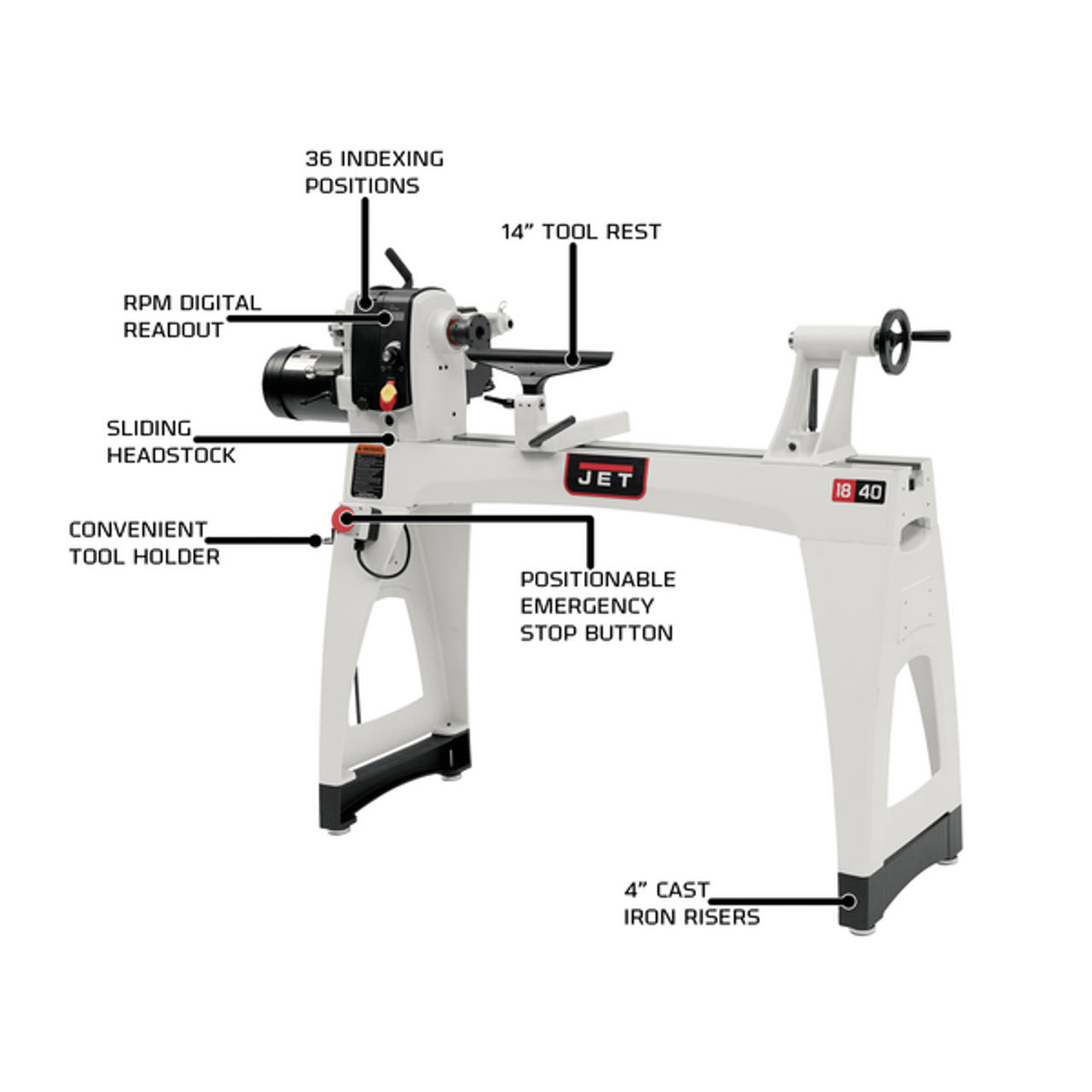 Jet 1840 lathe for sale deals